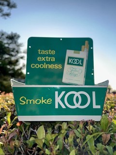 Vintage KOOL CIGARETTES COUNTER DISPLAY STAND TIN