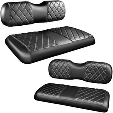 Golf Cart Diamond Seat Covers for TXT 1994-2013 Front Rear Seat Cushion Set