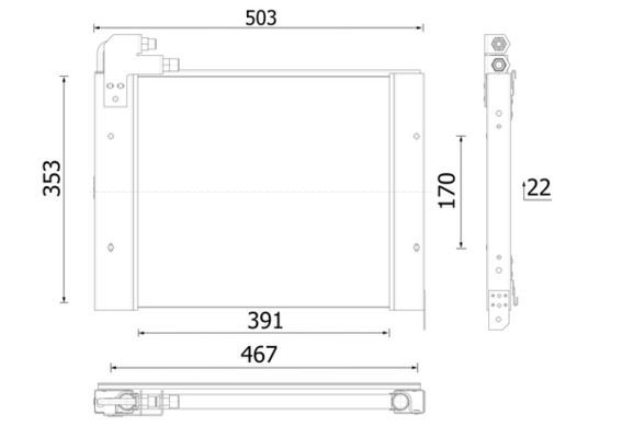Mahle Kondensator, Klimaanlage AC 1138 000P-image