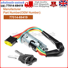 IGNITION SWITCH STARTER LOCK BARREL CYLINDER FOR 1998-2005 RENAULT CLIO MK2