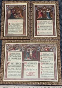 Latin Mass Altar Cards - Ornate Framed Latin Mass Altar Cards - Altar Cards