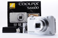 Nikon Coolpix S6600 White Excellent 5 Digital Camera Z0011