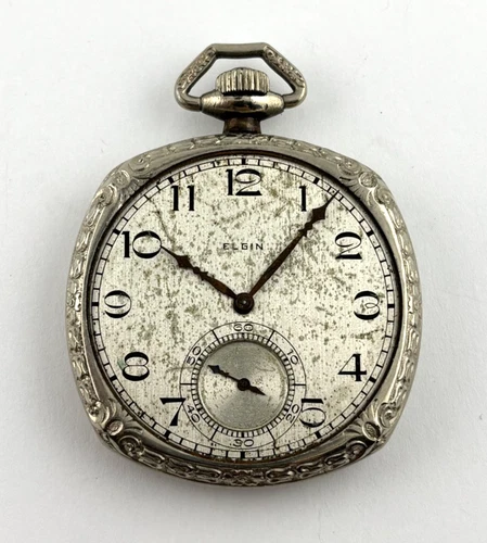 Elgin 1926  Antique Mechanical Pocket Watch 7J  12s  28758492  NON-WORKING
