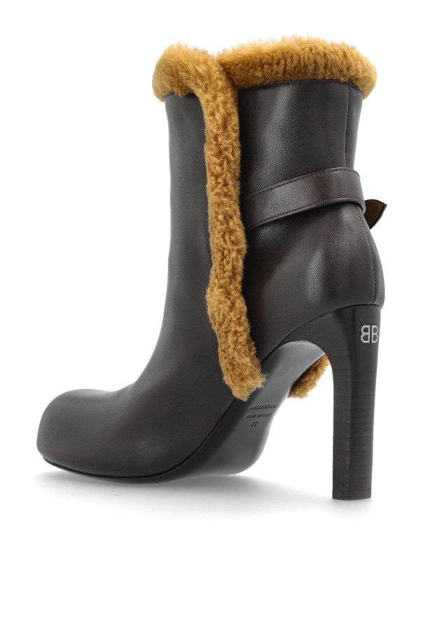 Balenciaga - Women - ‘Fargo Bootie H100’ heeled ankle boots - Brown thumbnail 5