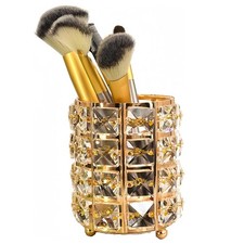 Makeup Brush Holder Organizer Crystal Bling Cosmetic Storage for Brushes, Com...