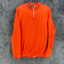 VTG Tommaso Road Cycling Long Sleeve Jersey Size 4 Made in Italy Bright Orange