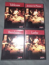 JET ShopClass Series Woodworking 4 DVDs Bandsaw Tablesaw Jointer & Planer Lathe