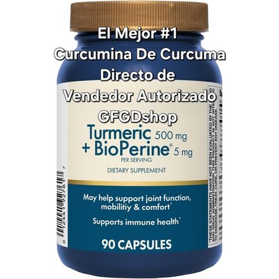 Curcumina De Curcuma Con Pimienta Negra Y Jengibre Bioperine - Hecho En Ee. Uu.