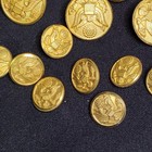 Goldtone Military Button Set — photo 2