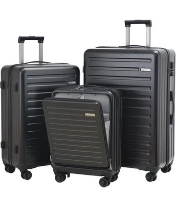 TydeCkare Kofferset Handgepäck mit Laptopfach 34L Koffer 65L 101L Hartschalen