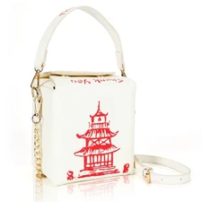Crossbody Purse for Women Top Handle Handbag Chinese Takeout Box Bag
