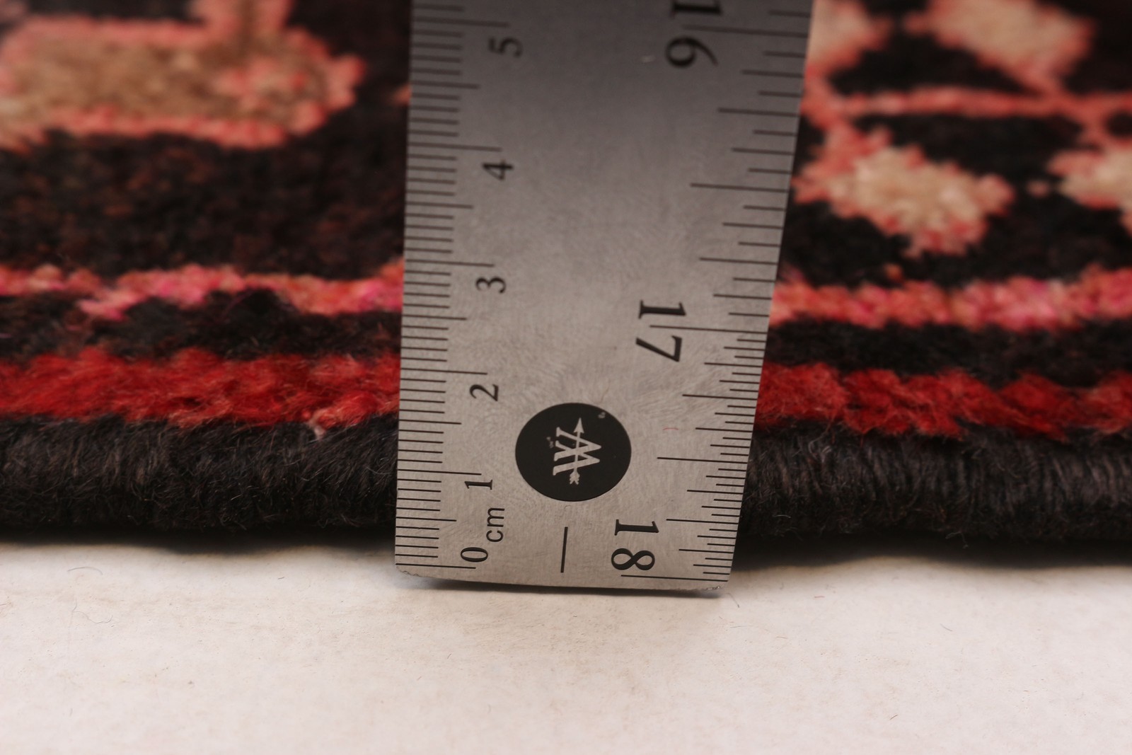 Vintage Hand-knotted Runner Rug 3'8" x 9'9" Traditional Oriental Wool Carpet