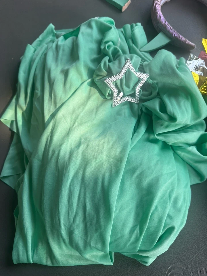 Clásico Disfraz Estatua Libertad Juegos con disfraces Halloween Adulto Mujer Talla Grande (12-14) Foto 2 de 4