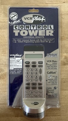 Gemstar VCR Plus Control Tower Universal Remote Vintage NIB 1990-94 