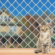WEISGJA Cat Balcony Net, Large Netting Pet 10x3.3ft 3x1m , White