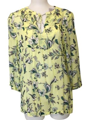 Bonita Blumentunika Bluse Stretch Komfort mit Bindeband Langarm Gr.36