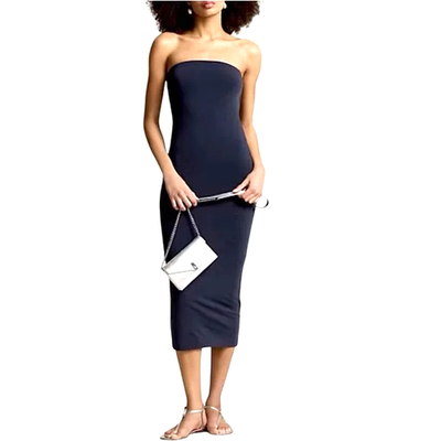Polo Ralph Lauren Women Dress Size Large Navy Blue Stretch Knit Strapless Midi | eBay Polo Ralph Lauren Women Dress Size Large Navy Blue Stretch Knit Strapless Midi | eBay