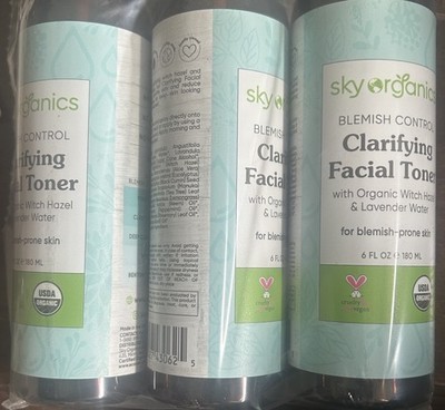 Sky Organics Blemish Control Toner Witch Hazel Lavender 6 fl oz 3 Pack