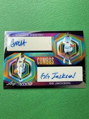2022-23 Leaf Vivid GG Jackson, Chance Westry Colorful Combos RC Black /20