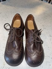 Dr Doc Martens Size 7 8604/92 Brown Brogue Wingtip Shoes England Made