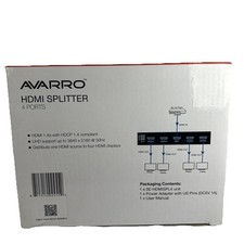 Avarro 4 Ports HDMI Splitter OE-HDMISPL4 NEW 101790