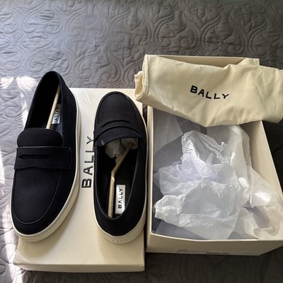 Bally Man Shoes, Loafer, Sneakers, ,￼Raise Sneaker in Navy Blue Nubuck Leather
