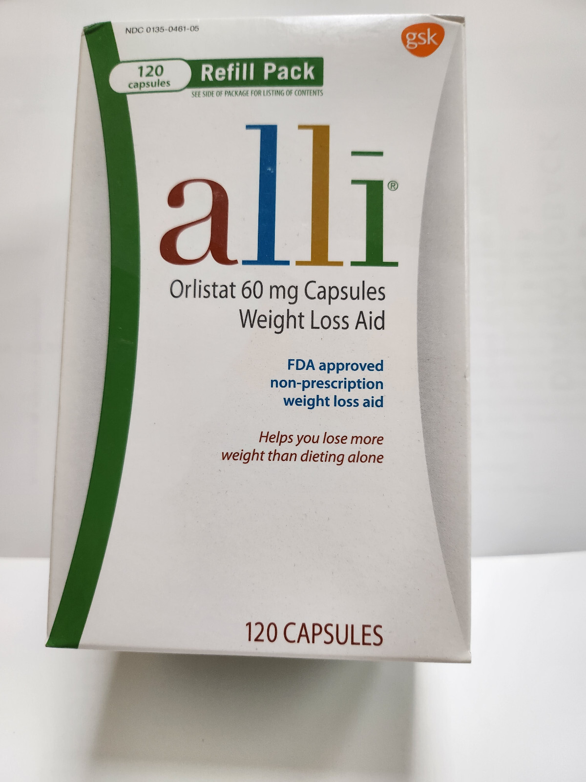 Alli Weight Loss Diet Aid Orlistat 60 mg, 120 Capsules Refill Pack eBay