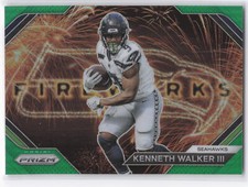 2023 Panini Prizm #F-14 Kenneth Walker III Fireworks Prizms Green