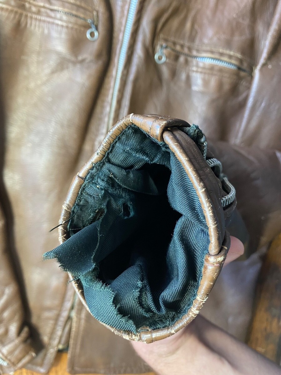 Custom painted vintage 1960's leather jacket Kehoe cafe motorcycle