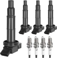 Ignition Coil Pack & Spark Plugs for 2002-2010 Toyota Camry 2001-2008 RAV4 Scion
