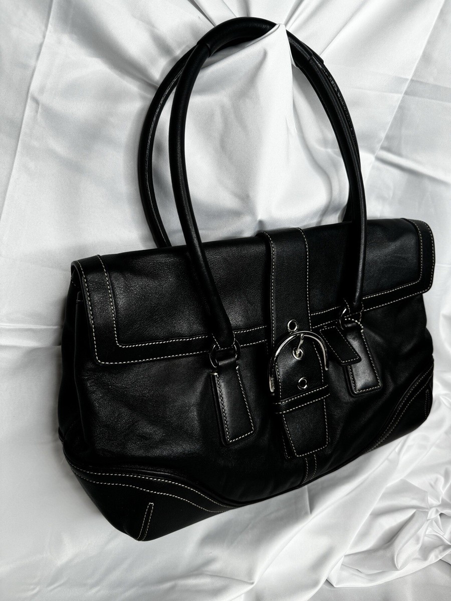 Coach Soho Hampton Black Handbag Satchel Tote Purse A04S-9251 | eBay