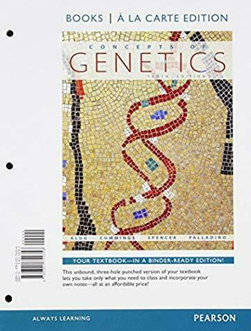 Concepts of Genetics; Books a la Carte Edition by Michael R. Cummings