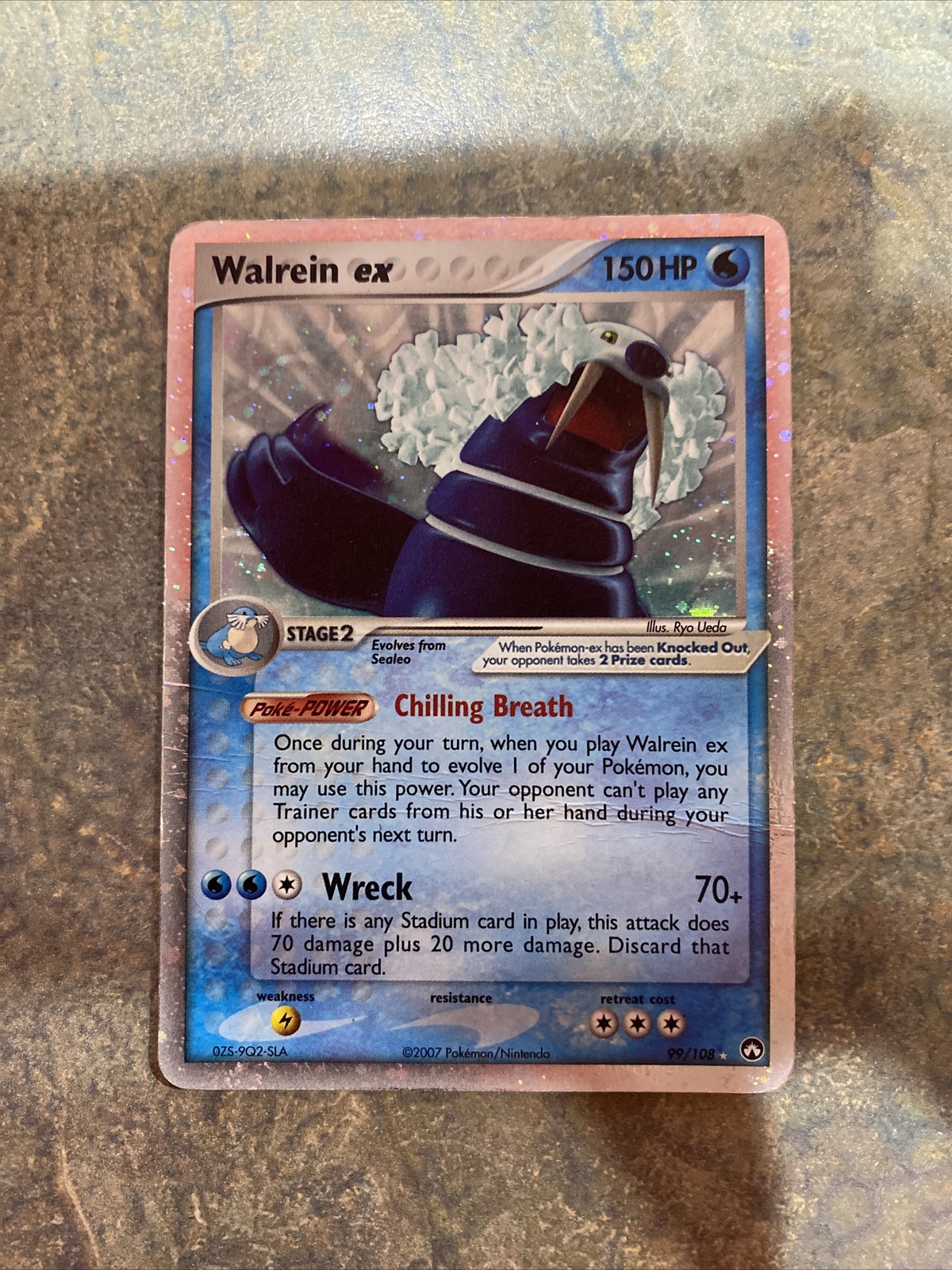 Pokémon Card Walrein ex 99/108 - Rare Holo - EX Power Keepers NM