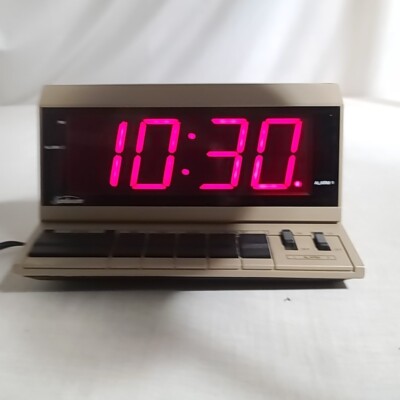 Vintage Sunbeam Digital Alarm Clock WE38 887-36 Tested Working | eBay