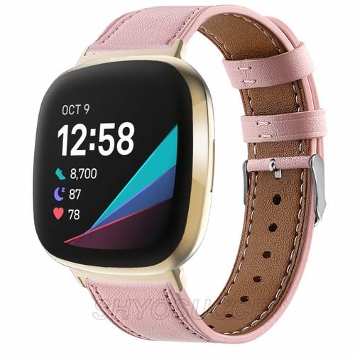 For Fitbit Versa 4 3 Sense 1 2 Smart Watch Band Classic Leather Strap Bracelet - Picture 20 of 27