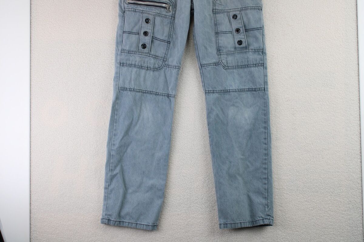 BLEFF Jeans Vintage Mens 36x32 Gray Denim Zipper pocket Hip BLEFF Jeans Vintage Mens 36x32 Gray Denim Zipper pocket Hip