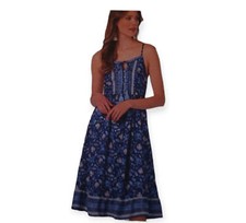 Blue Print Dress-Med