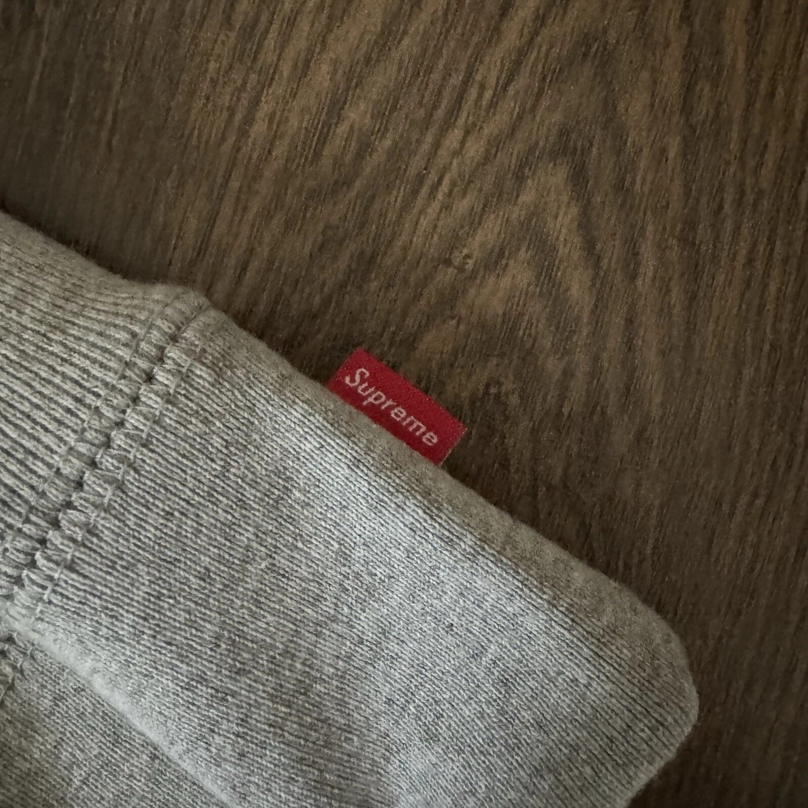 Felpa con cappuccio Supreme Bandana Box Logo FW19 Grigio Large NUOVA Felpa con cappuccio