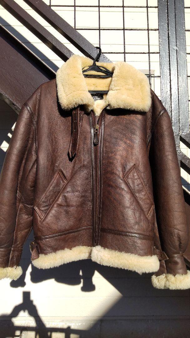 ジャケット・アウター 90s B-3 mouton leather flight jacket y2k Vintage TYPE B-3 Mouton Flight Jacket Mens Size M Dark Brown