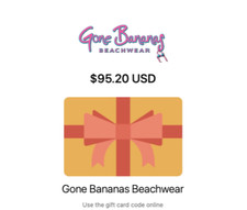 Gone Bananas Beachwear Gift Certificate - Store Credit $95.20