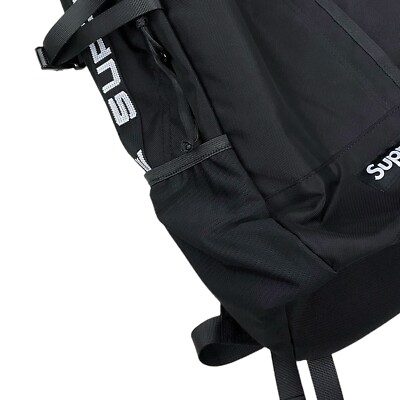 Supreme SS18 Box Backpack Black | eBay