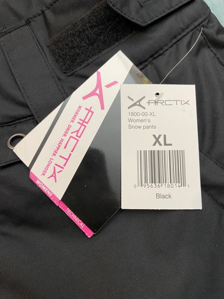 ARCTIX Ski Snow Pants 5K Lined Insulated Womens Black XL Skiing