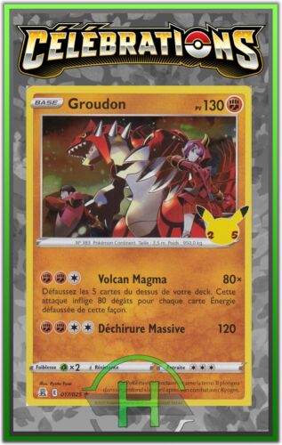 Groudon Holo - EB7.5:Célébrations - 017/025 - Carte Pokémon Française Neuve - Photo 1/1