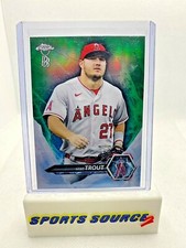 Mike Trout 2021 Topps Chrome Ben Baller Icy Green Refractor /99