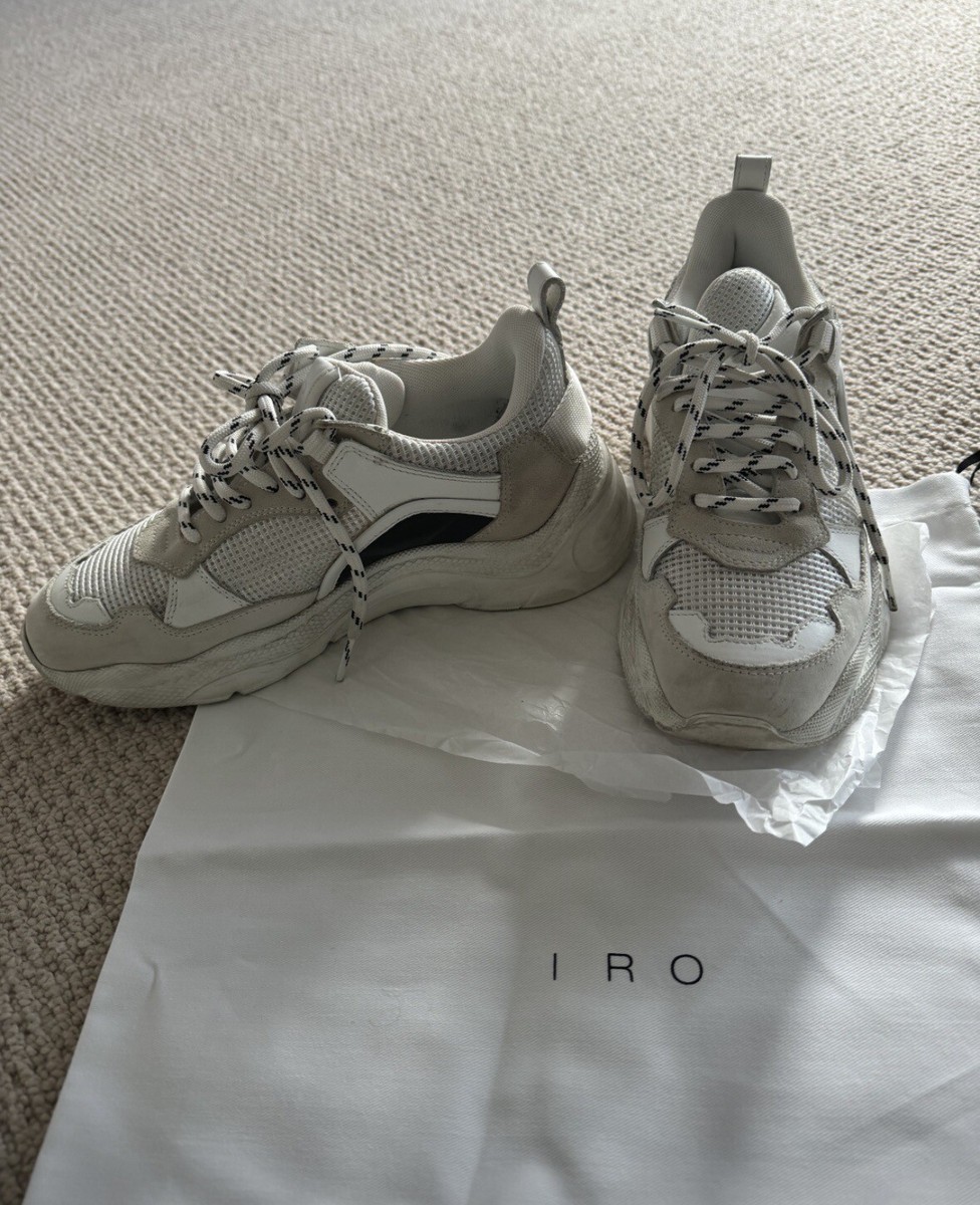 Women’s Ladies IRO Curverunner Sneaker, Off-White/Black Size 37