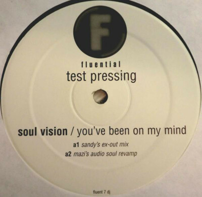 SOUL VISION ''YOU'VE BEEN ON MY MIND'' 2001 FLUENT DJ PROMO 12'' VINYL MINT-  