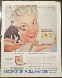 Remington Rand 9 print ads The Saturday Evening Post Life 1951-1961