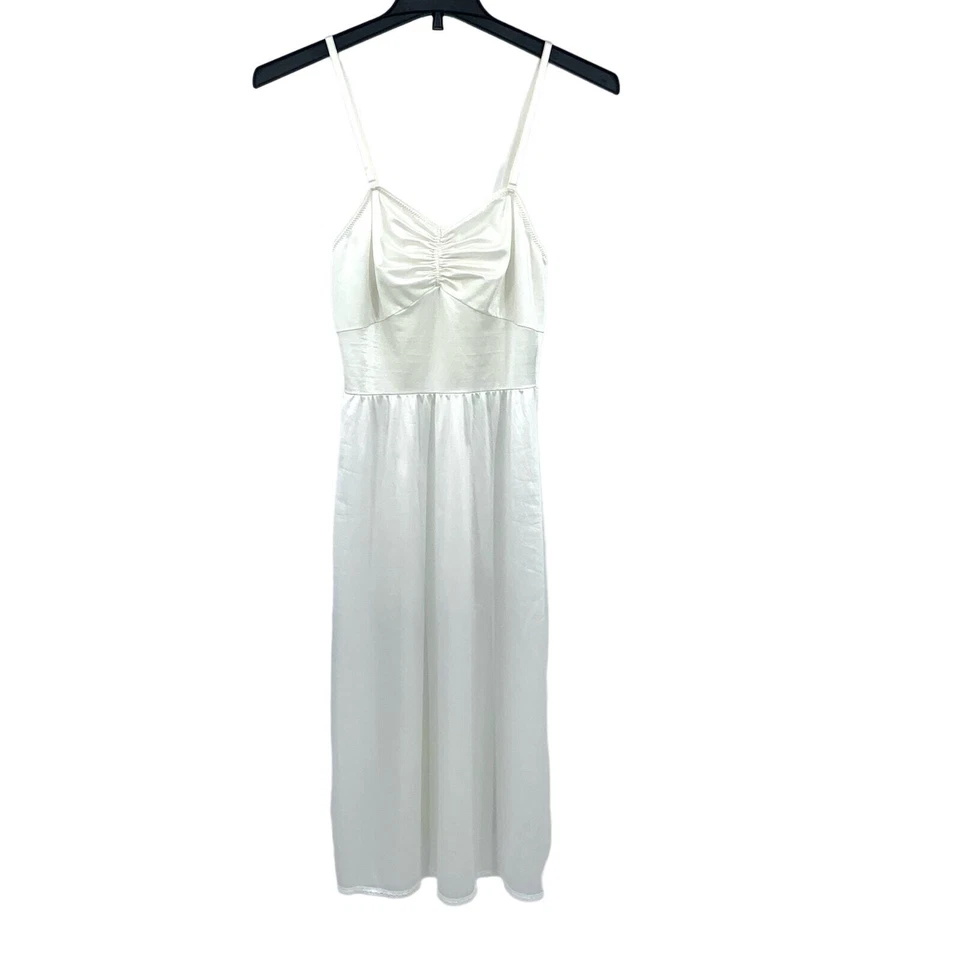 Antigo L’eggs marfim abaixo do joelho corpete ajustado feminino tamanho 36 alças removíveis - Imagem 4 de 4