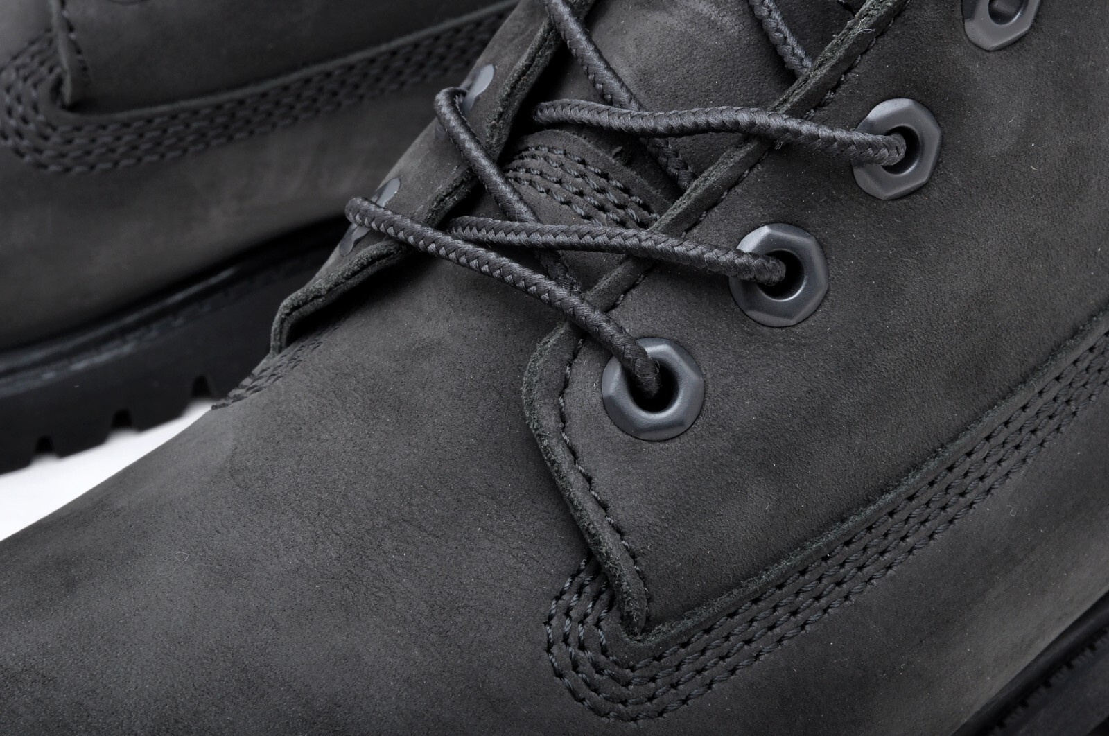 Timberland Youth GS 6 Inch Premium Waterproof Nubuck Boots 12907 Black US 5 image 4