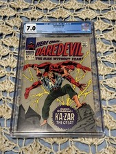 DAREDEVIL #24 CGC 7.0 OW/W Pages Ka-zar, Marvel Comics 1967, Stan Lee Gene Colan